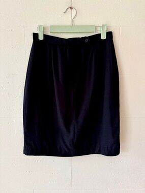 Lauren Ralph Lauren | Vintage Black Classic Workwear Offic Pencil Skirt | Size 4